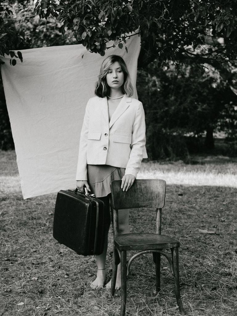 Founder Maren Holloway photographed in her Brooklyn apartment